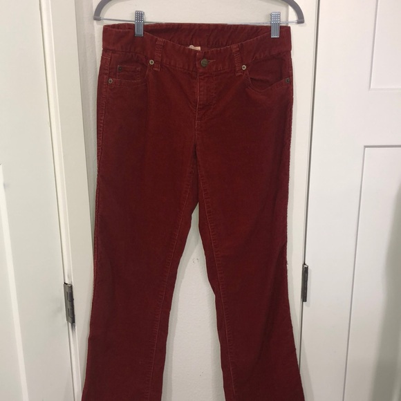 J.Crew Women’s Corduroy Pant Terra-cotta Boot cut Size small Bo ho Autumn core - Picture 1 of 17